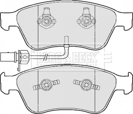 Borg & Beck BBP2111 - Kit de plaquettes de frein, frein à disque cwaw.fr