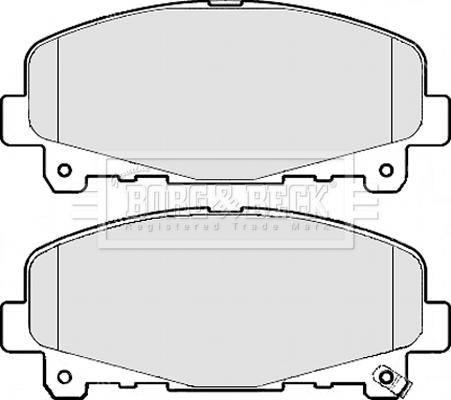 Borg & Beck BBP2112 - Kit de plaquettes de frein, frein à disque cwaw.fr