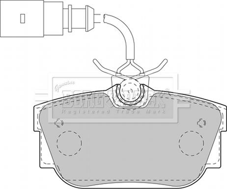 Borg & Beck BBP2130 - Kit de plaquettes de frein, frein à disque cwaw.fr