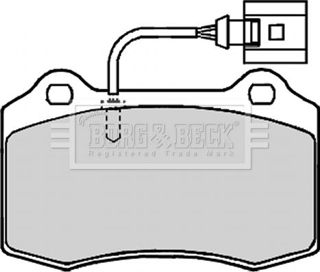 Borg & Beck BBP2133 - Kit de plaquettes de frein, frein à disque cwaw.fr