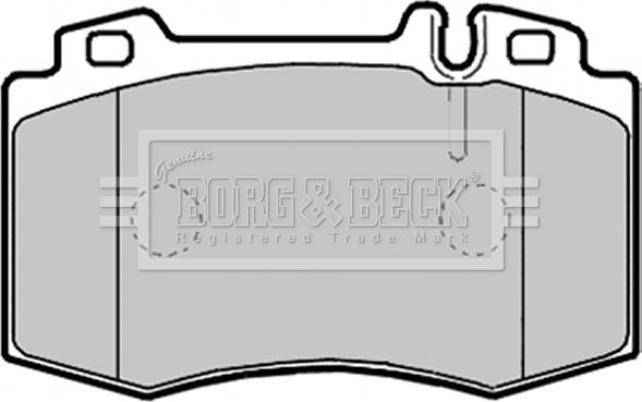 Borg & Beck BBP2132 - Kit de plaquettes de frein, frein à disque cwaw.fr