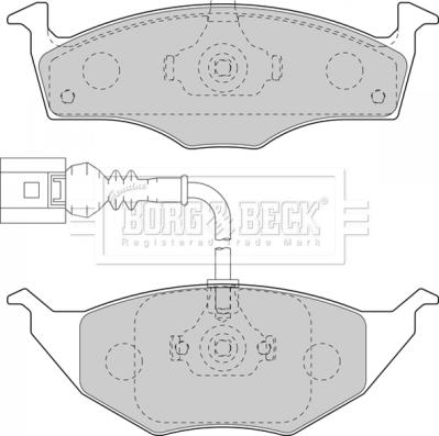 Borg & Beck BBP2129 - Kit de plaquettes de frein, frein à disque cwaw.fr