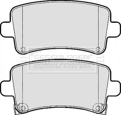 Borg & Beck BBP2120 - Kit de plaquettes de frein, frein à disque cwaw.fr