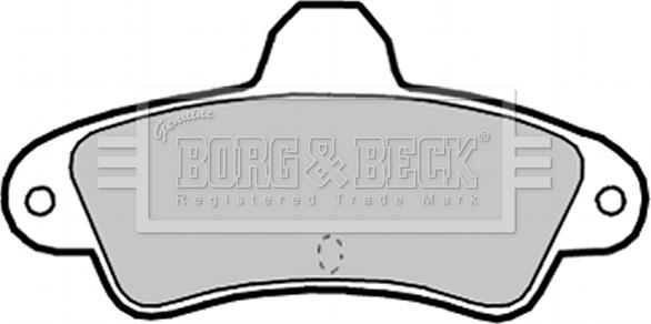 Borg & Beck BBP2128 - Kit de plaquettes de frein, frein à disque cwaw.fr