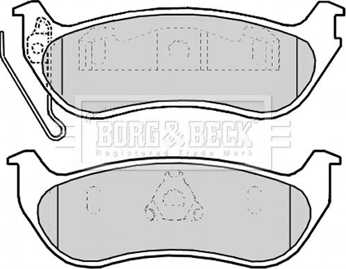 Borg & Beck BBP2174 - Kit de plaquettes de frein, frein à disque cwaw.fr