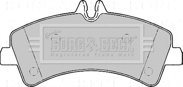 Borg & Beck BBP2170 - Kit de plaquettes de frein, frein à disque cwaw.fr