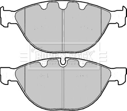 Borg & Beck BBP2178 - Kit de plaquettes de frein, frein à disque cwaw.fr