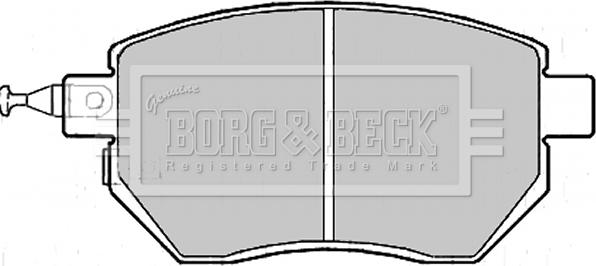 Borg & Beck BBP2172 - Kit de plaquettes de frein, frein à disque cwaw.fr