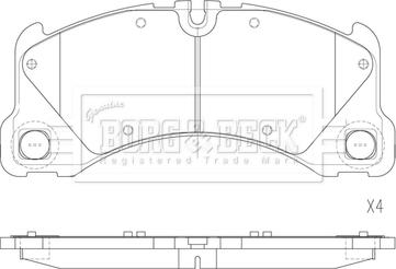 Borg & Beck BBP2866 - Kit de plaquettes de frein, frein à disque cwaw.fr