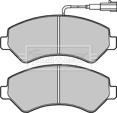 Borg & Beck BBP2394 - Kit de plaquettes de frein, frein à disque cwaw.fr