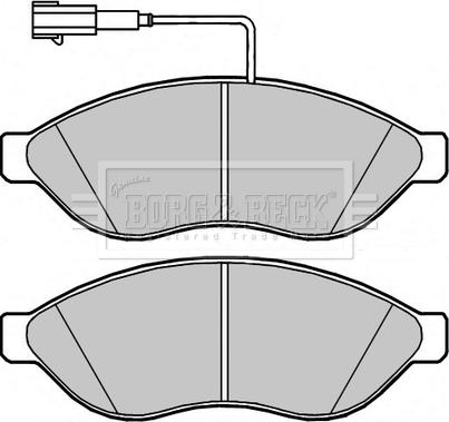 Borg & Beck BBP2393 - Kit de plaquettes de frein, frein à disque cwaw.fr