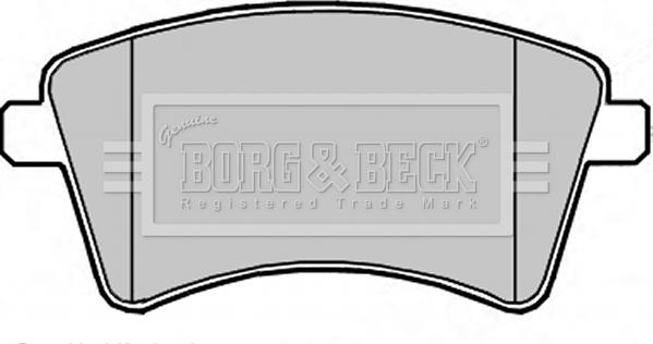 Borg & Beck BBP2349 - Kit de plaquettes de frein, frein à disque cwaw.fr