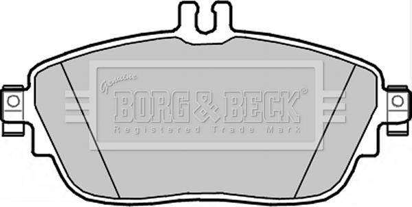 Borg & Beck BBP2344 - Kit de plaquettes de frein, frein à disque cwaw.fr