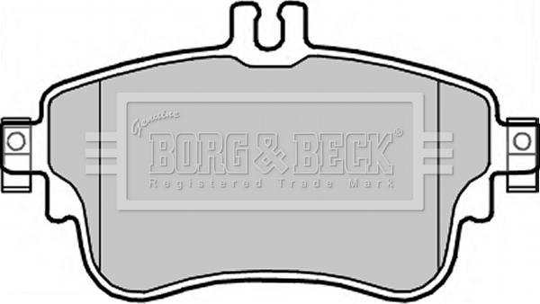 Borg & Beck BBP2345 - Kit de plaquettes de frein, frein à disque cwaw.fr