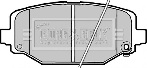 Borg & Beck BBP2341 - Kit de plaquettes de frein, frein à disque cwaw.fr