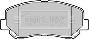 Borg & Beck BBP2355 - Kit de plaquettes de frein, frein à disque cwaw.fr