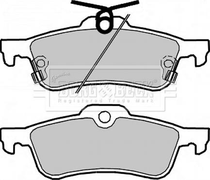 Borg & Beck BBP2361 - Kit de plaquettes de frein, frein à disque cwaw.fr