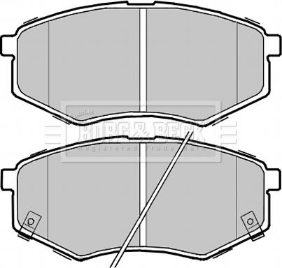 Borg & Beck BBP2368 - Kit de plaquettes de frein, frein à disque cwaw.fr