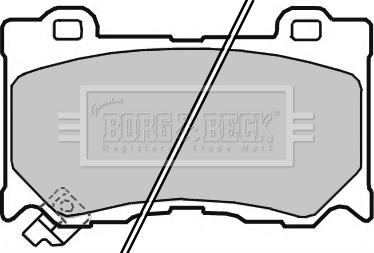 Borg & Beck BBP2363 - Kit de plaquettes de frein, frein à disque cwaw.fr