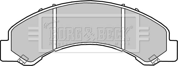 Borg & Beck BBP2362 - Kit de plaquettes de frein, frein à disque cwaw.fr