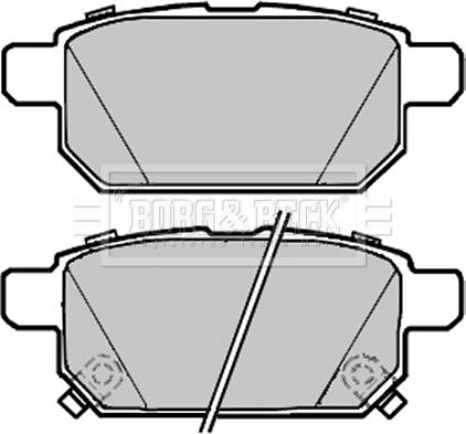 Borg & Beck BBP2300 - Kit de plaquettes de frein, frein à disque cwaw.fr