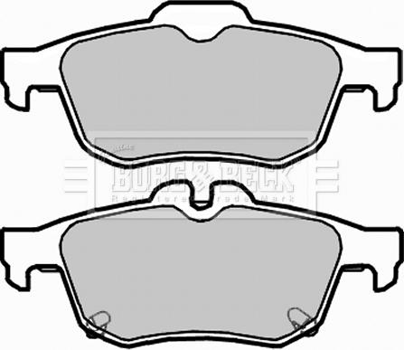 Borg & Beck BBP2303 - Kit de plaquettes de frein, frein à disque cwaw.fr