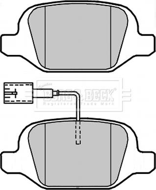 Borg & Beck BBP2312 - Kit de plaquettes de frein, frein à disque cwaw.fr