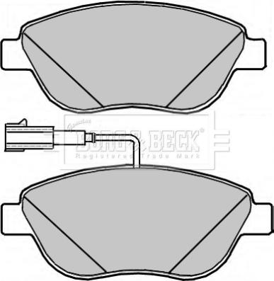 Borg & Beck BBP2317 - Kit de plaquettes de frein, frein à disque cwaw.fr