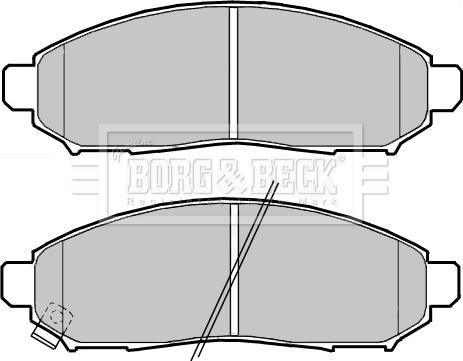 Borg & Beck BBP2389 - Kit de plaquettes de frein, frein à disque cwaw.fr