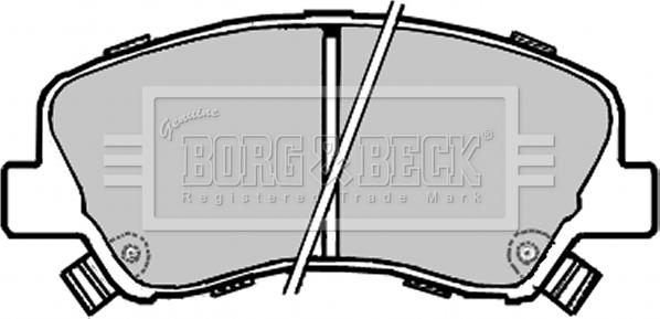 Borg & Beck BBP2330 - Kit de plaquettes de frein, frein à disque cwaw.fr