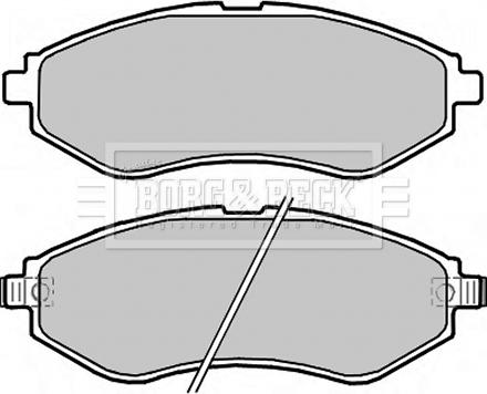 Borg & Beck BBP2324 - Kit de plaquettes de frein, frein à disque cwaw.fr