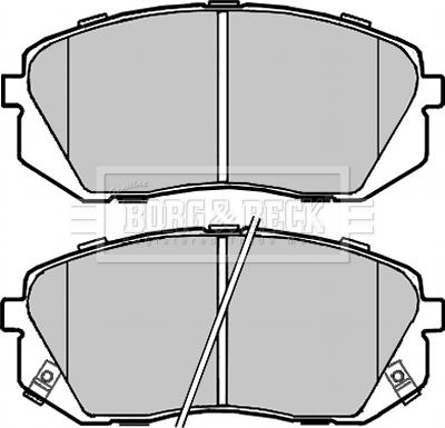 Borg & Beck BBP2320 - Kit de plaquettes de frein, frein à disque cwaw.fr