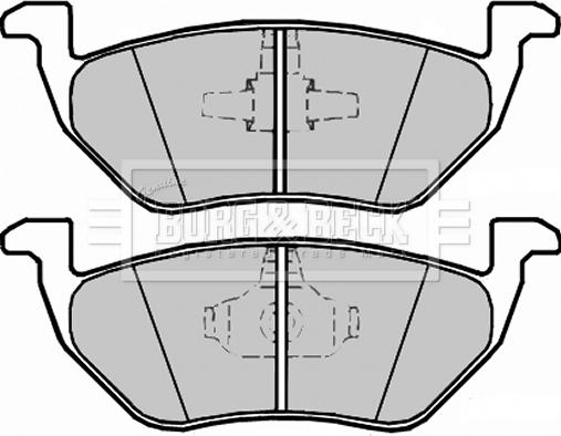 Borg & Beck BBP2328 - Kit de plaquettes de frein, frein à disque cwaw.fr