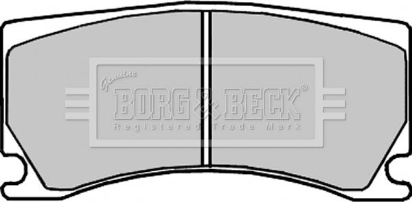 Borg & Beck BBP2327 - Kit de plaquettes de frein, frein à disque cwaw.fr