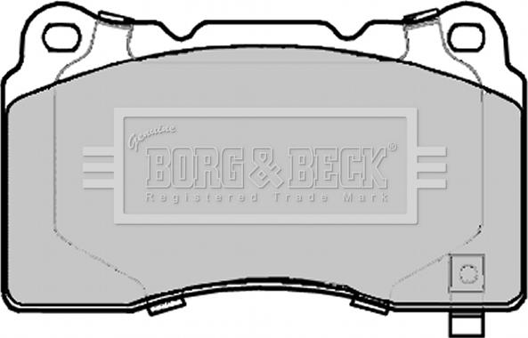 Borg & Beck BBP2290 - Kit de plaquettes de frein, frein à disque cwaw.fr