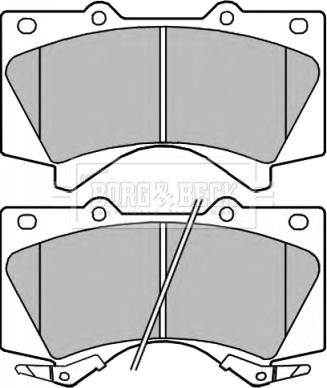 Borg & Beck BBP2249 - Kit de plaquettes de frein, frein à disque cwaw.fr