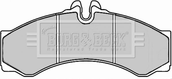 Borg & Beck BBP2247 - Kit de plaquettes de frein, frein à disque cwaw.fr