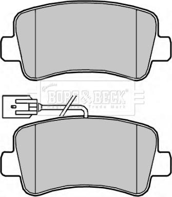 Borg & Beck BBP2267 - Kit de plaquettes de frein, frein à disque cwaw.fr