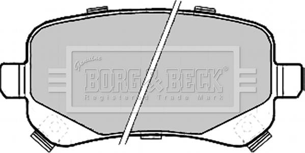 Borg & Beck BBP2209 - Kit de plaquettes de frein, frein à disque cwaw.fr