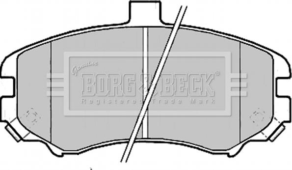 Borg & Beck BBP2203 - Kit de plaquettes de frein, frein à disque cwaw.fr