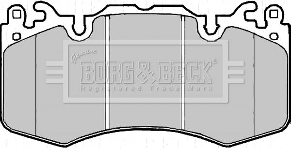 Borg & Beck BBP2216 - Kit de plaquettes de frein, frein à disque cwaw.fr