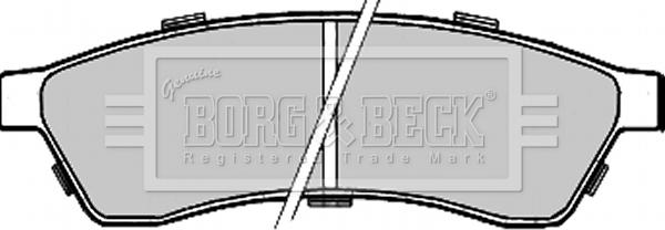 Borg & Beck BBP2211 - Kit de plaquettes de frein, frein à disque cwaw.fr