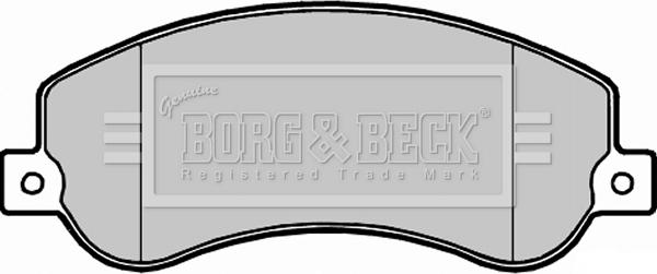 Borg & Beck BBP2281 - Kit de plaquettes de frein, frein à disque cwaw.fr