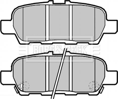 Borg & Beck BBP2283 - Kit de plaquettes de frein, frein à disque cwaw.fr