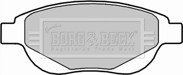 Borg & Beck BBP2287 - Kit de plaquettes de frein, frein à disque cwaw.fr