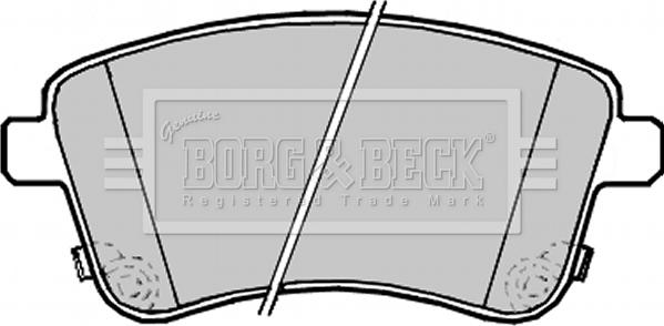 Borg & Beck BBP2233 - Kit de plaquettes de frein, frein à disque cwaw.fr