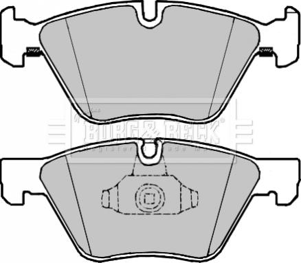 Borg & Beck BBP2224 - Kit de plaquettes de frein, frein à disque cwaw.fr