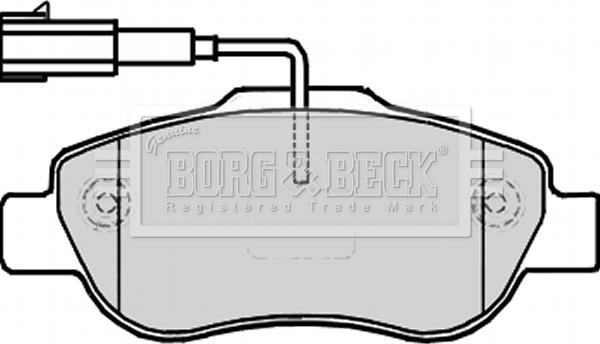 Borg & Beck BBP2227 - Kit de plaquettes de frein, frein à disque cwaw.fr