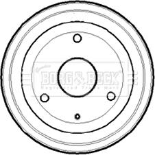 Borg & Beck BBR7073 - Tambour de frein cwaw.fr