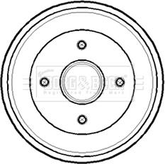 Borg & Beck BBR7141 - Tambour de frein cwaw.fr